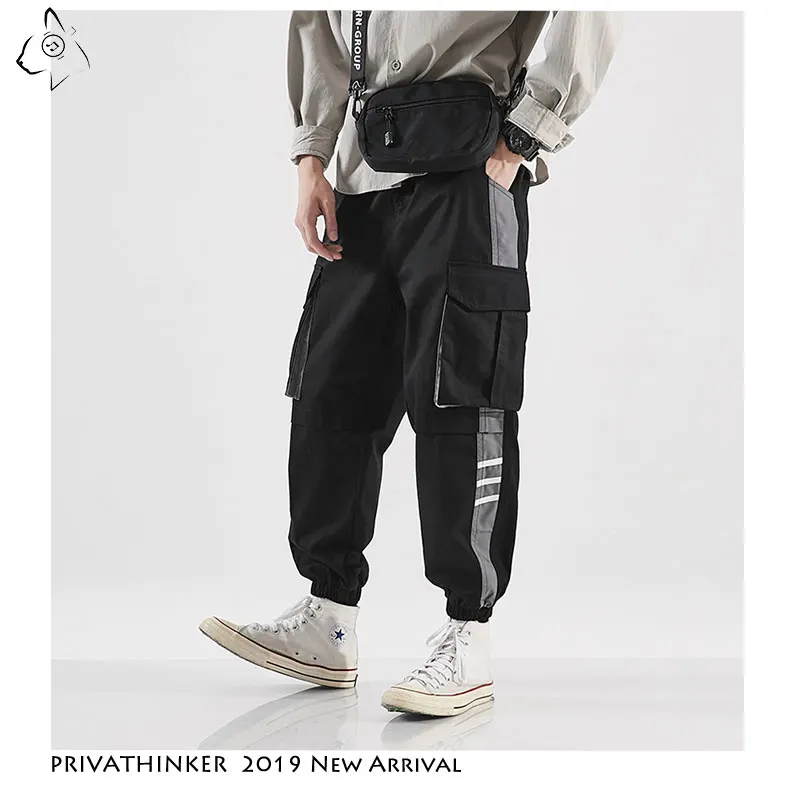 Privathinker мужские осенние свободные штаны с карманами Мужская Уличная мода для бега