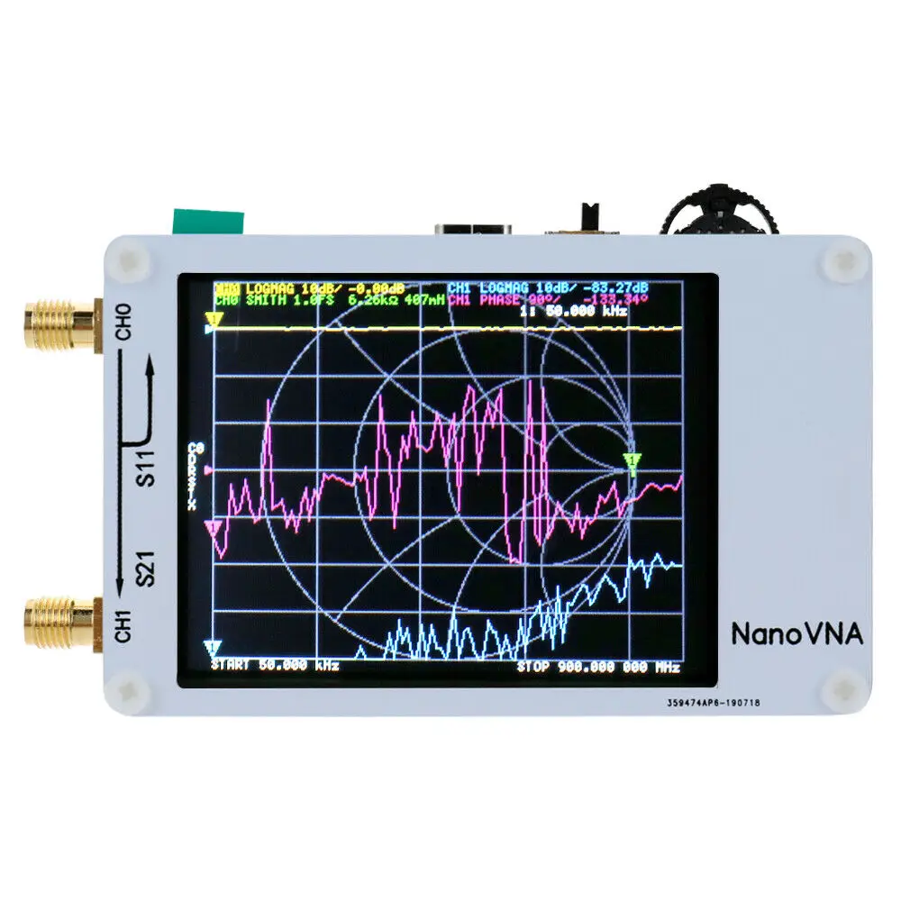 Nano VNA векторный сетевой анализатор цифровой сенсорный экран коротковолновый MF HF