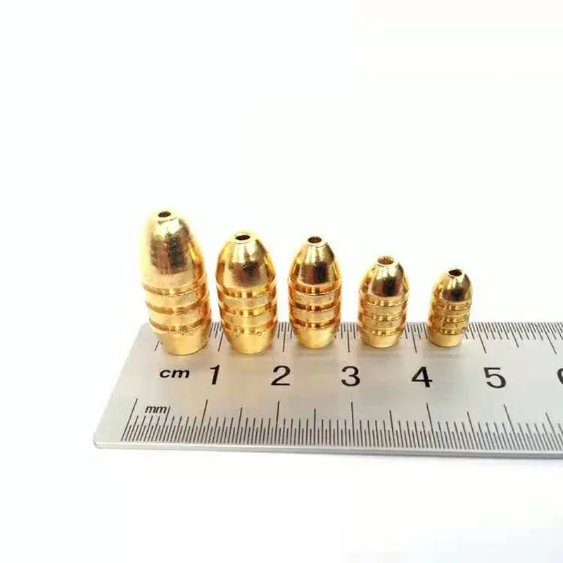 Набор гирь для рыбалки JIGEECARP латунные пули ловли карпа 5 шт. грузила 1 8 г 3.5g 5g 7 10