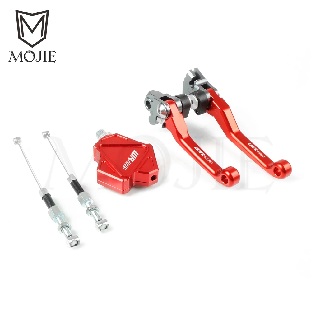 Для YAMAHA WR450F WR 450F 450 WR450 F 2001- Мотокросс ЧПУ поворотный тормоз трюк рычаг сцепления легко тяните кабель системы мотоцикла - Цвет: WR450F 01-15 Red