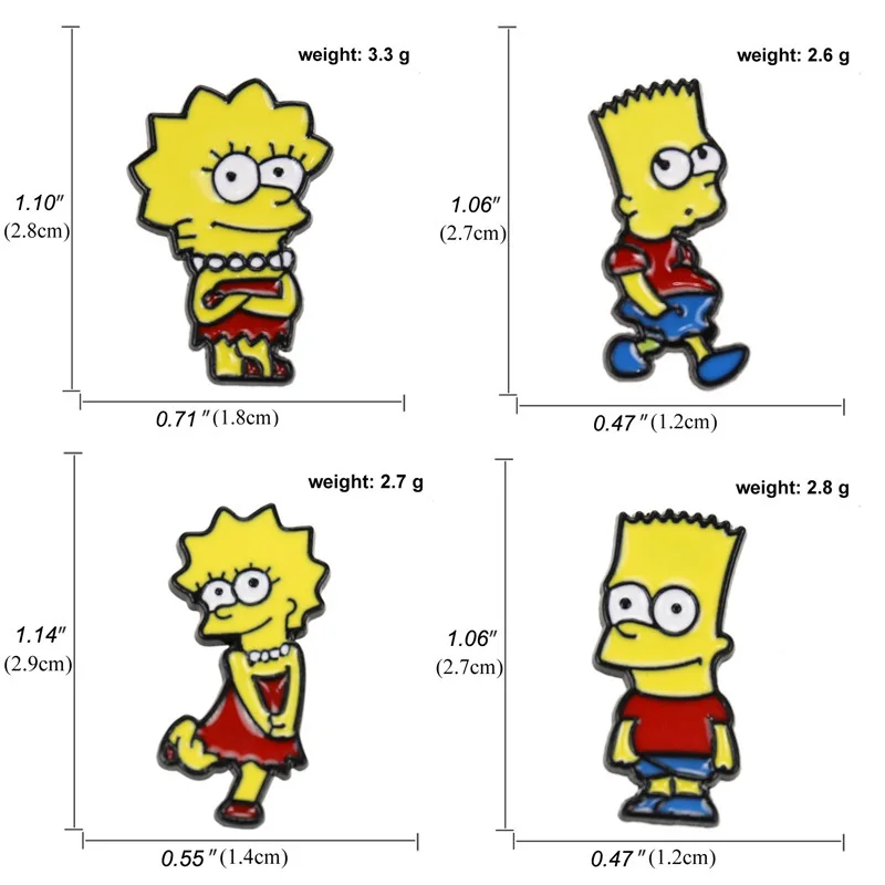 Simpsonssss ролевая Мода Аниме броши украшения булавка мультфильм брошь значки сумка