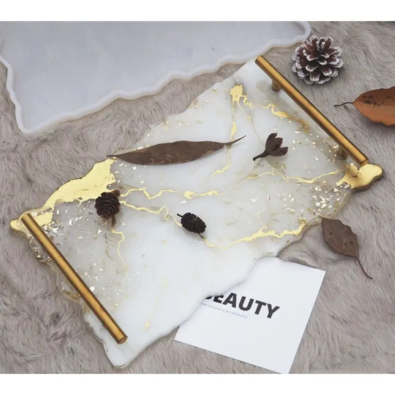 1 шт. большая прямоугольная пластина форма для смолы большой лоток фруктов