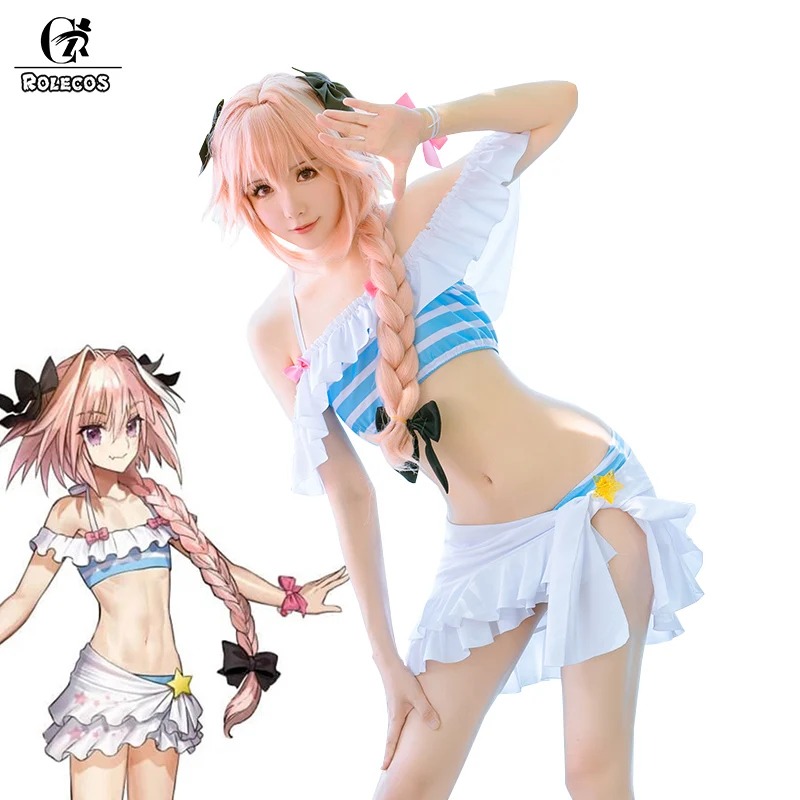 Купальник ROLECOS Fate Extella Link Astolfo сексуальный костюм для косплея игровой FGO купальник