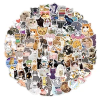 103050100pcs kawaii cat stickers decal for girl cute cartoons animal sticker to water bottle guitar phone laptop bike car