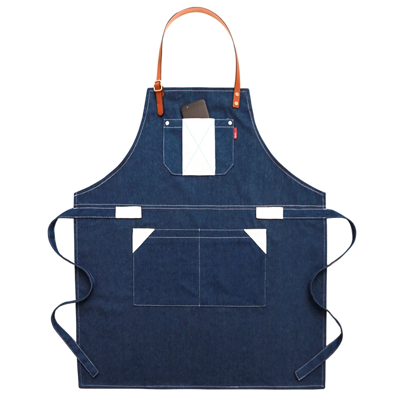 Senyue хит кухонный джинсовый Рабочий Фартук унисекс для приготовления пищи фартук