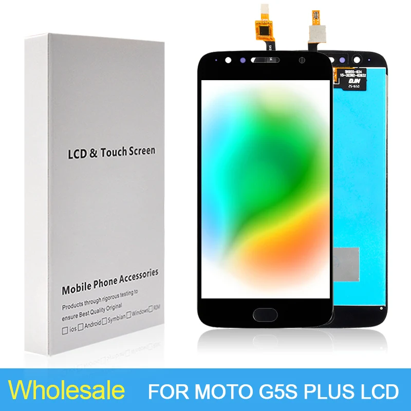 

Original For MotoRola Moto G5S Plus Lcd XT1803 XT1805 Touch Screen Digitizer Assembly XT1802 Display Free Tools