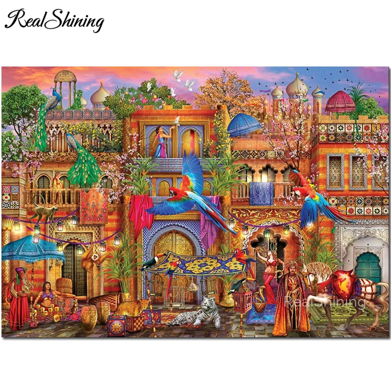 Алмазная 5d картина сделай сам алмазная вышивка в арабском стиле улица центр