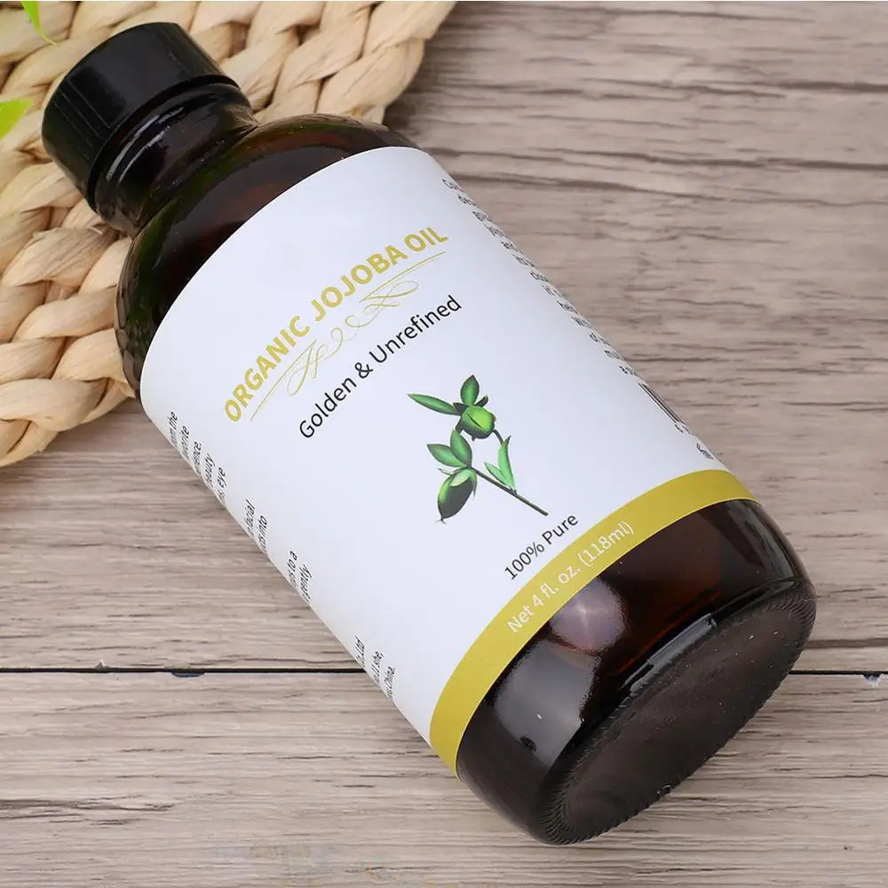 Natural Organic Jojoba Oil Moisturizing Pure Unrefined Hair Skin Care Essential 118ML | Красота и здоровье