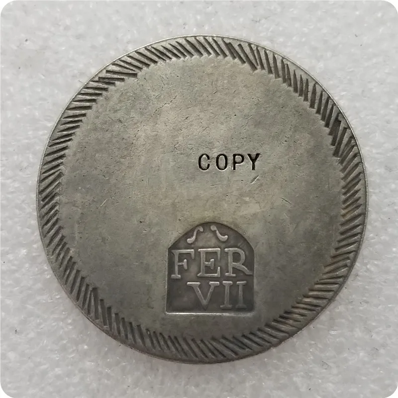 Монеты-реплики памятные медали на испанскую тему 1808 ГЕРОНА ФЕРНАНДО VII В ОЧЕНЬ ХОРОШЕМ КАЧЕСТВЕ.