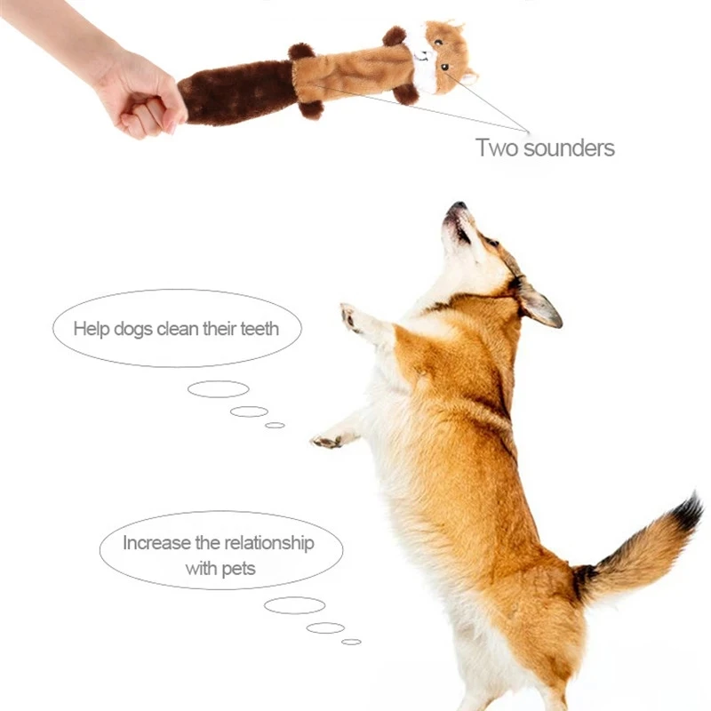 Милые плюшевые игрушки писк питомца волк кролик животные собака Жевательная