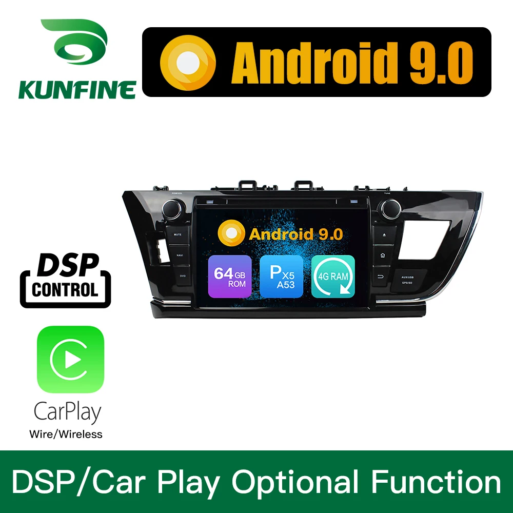 Android 9 0 Восьмиядерный 4 Гб ОЗУ 64 ПЗУ автомобильный DVD GPS навигатор мультимедийный