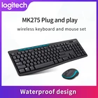 Комплект Logitech MK275 беспроводной клавиатуры и мыши, клавиатура и мышь для ноутбука, настольных ПК, офиса, домашних игр, беспроводной полный комплект