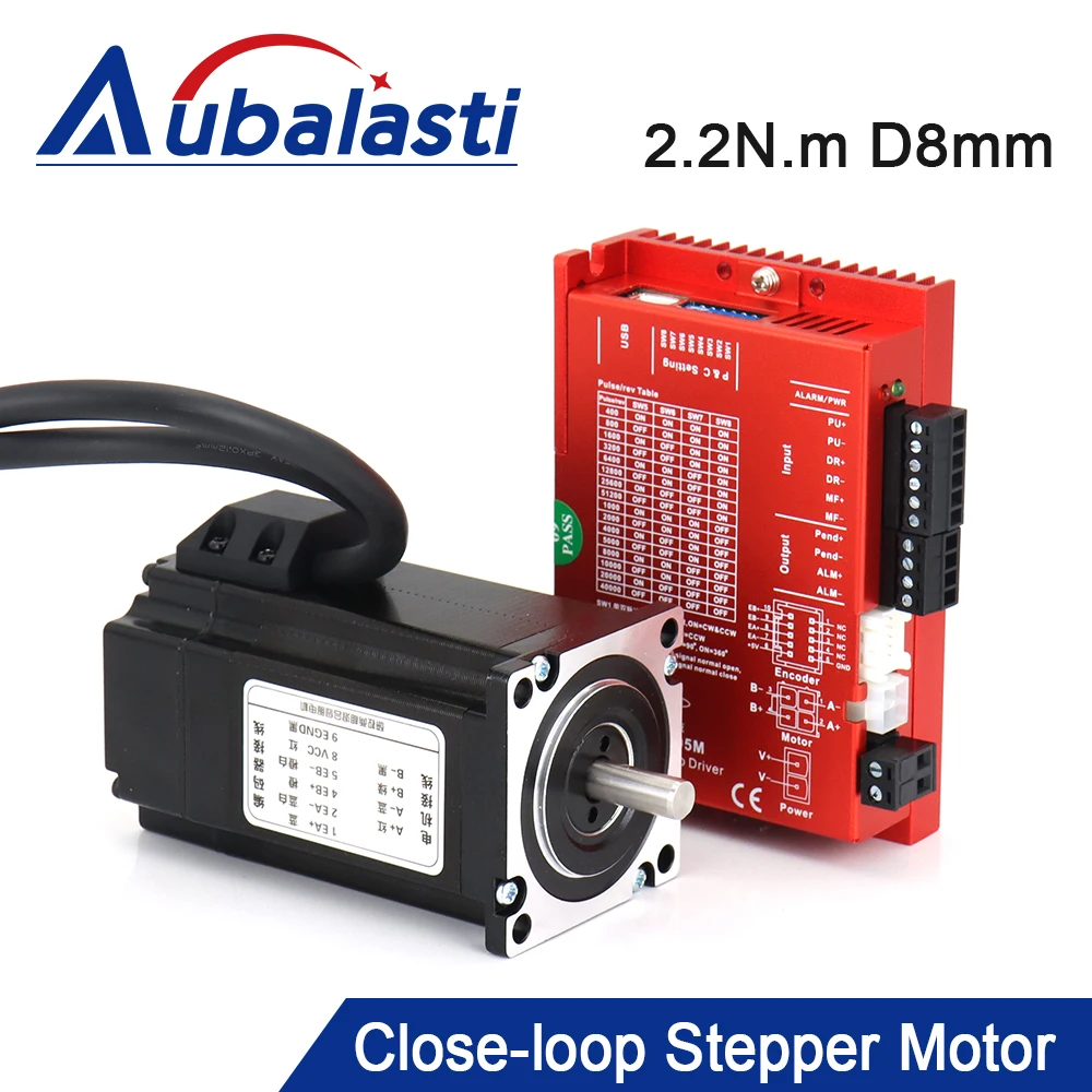 

Aubalasti YAKO 2Phase 2.2N.m Close-Loop Stepper Motor and Driver Kits for CNC Router Machine SSD2505M+YK257EC80E1 with 3M Cable