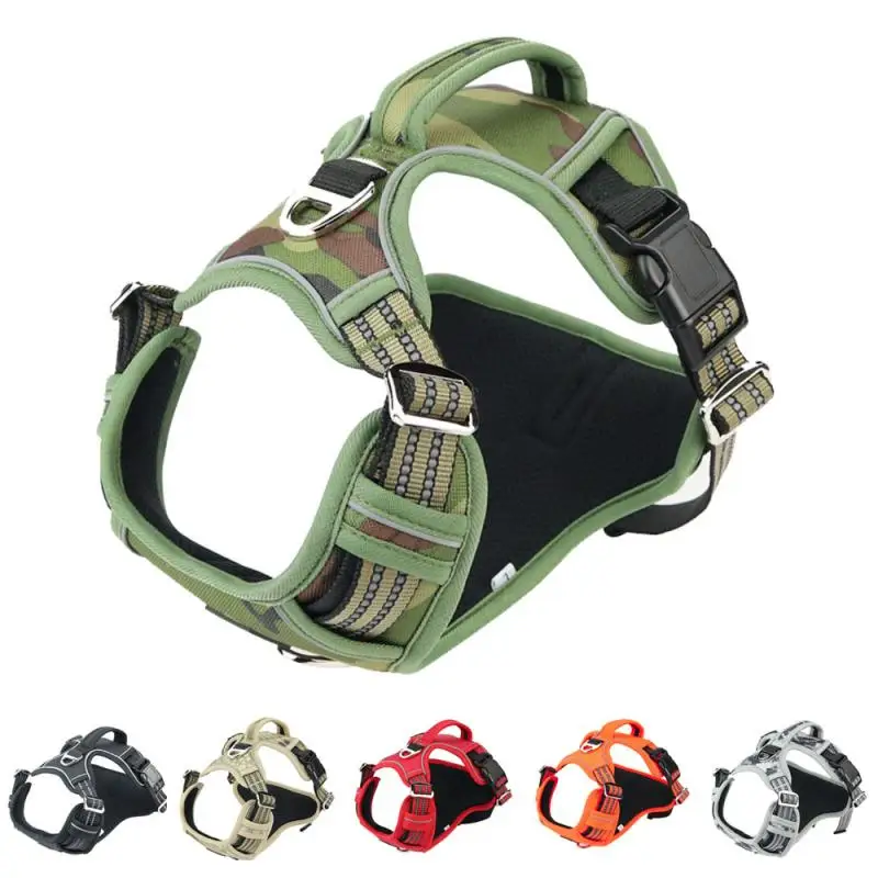

Dog Harness Reflective Pet Vest Doggy Adjustable Collars for Small Medium Large Dogs Puppy Supplies Chien Outdoor Accessories