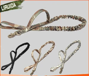 Тактический поводок для собак, буферная веревка из нейлона, двойная ручка, выдвижная, армейский вентилятор, принадлежности для питомцев, 97-150 см