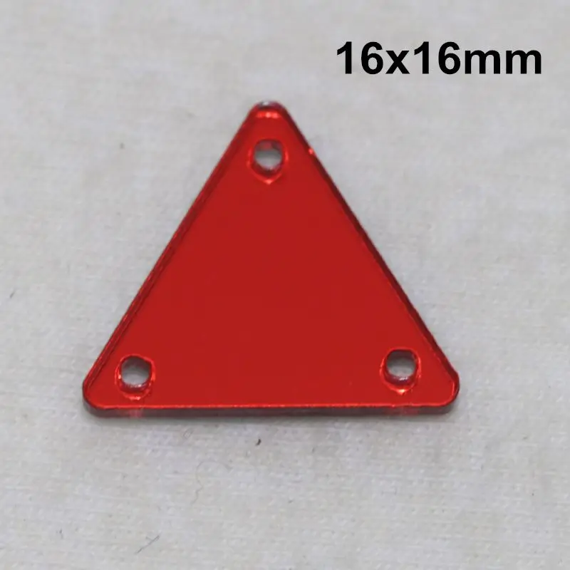 Светлый Сиам acryl ic зеркало пришить Стразы DIY Flatback зеркало акрил пришивные стразы с отверстиями для шитья - Цвет: A08-16x16