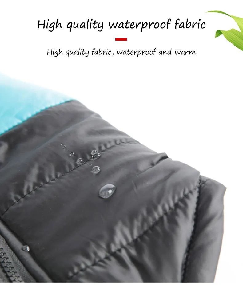 Водонепроницаемая куртка для собак, зимняя утолщенная теплая куртка для щенков, простая одежда для собак, S-5XL костюм для собак