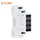 ETEK EKMV3-500R модульный измеритель напряжения 3PH 80-500VAC Красный W = 18 мм