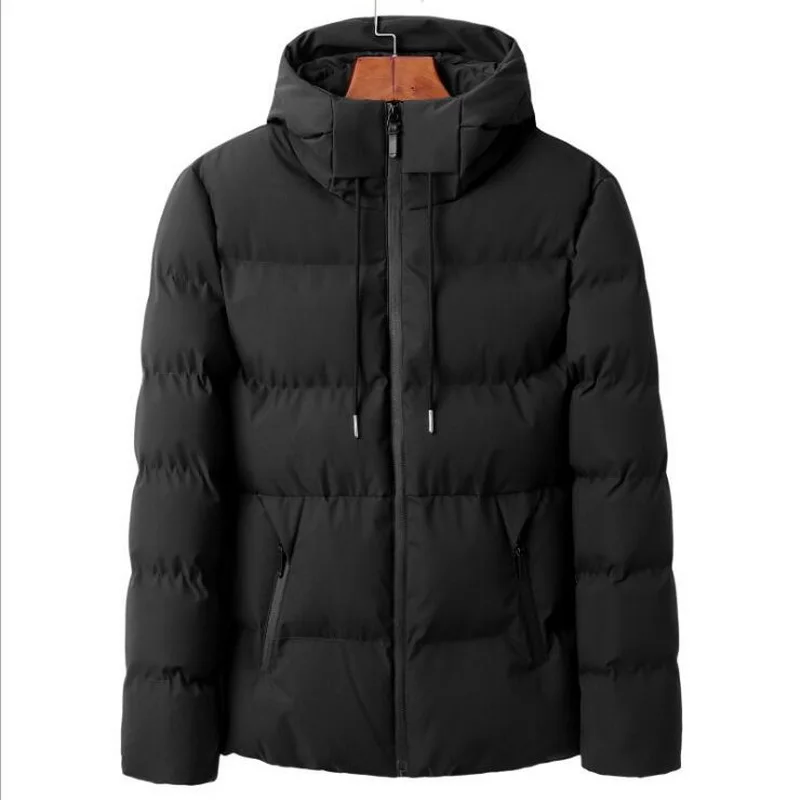 Winter Men Thick Parkas Men Winter New Casual Thick Warm Hooded Jacket Parkas Men Outfit Fashion Medium Thick Coat