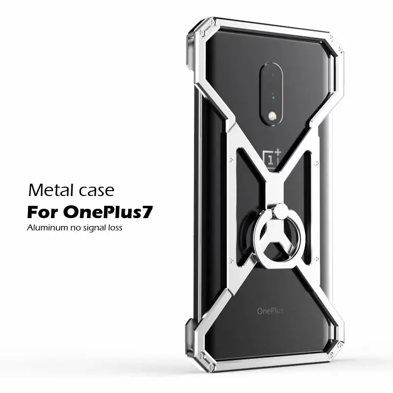 Алюминиевый Чехол супергероя для Oneplus 7T 7 Pro 6T 6 5T 5, чехол, чехол с кольцом Железного человека, Человека-паука, чехол для телефона