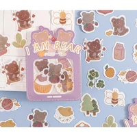 30 pcs pack cute bear garden decorative stickers diy diary album stick label decor