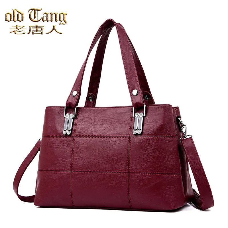

High Quality Leather Shoulder Bags for Women 2021 New Women's Handbags Female Large Capacity Ladies Casual Messenger Bag
