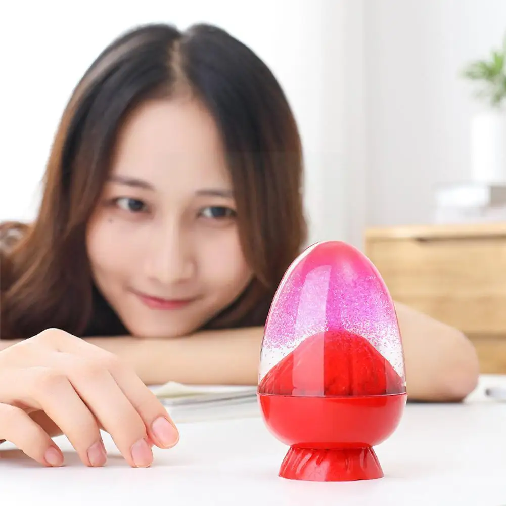 

1 Pc Imitation Volcanic Eruption Beautiful Floating Oil Kids Sand Gifts Birthday Spilled Drop Toy Ornaments Timer F3a2