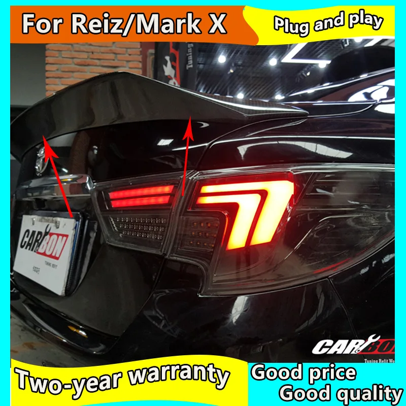 Спойлер из углеродного волокна для Toyota Reiz 2013 2019 Mark X спойлер волокна|Лепнина