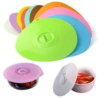 1 шт 19,5 см Силиконовые сохраняющий свежесть крышка универсальный для Горшки Кастрюли и миски для Пособия по кулинарии для микроволновок держит Еда свежий