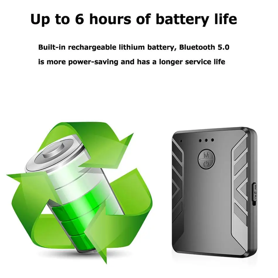 Bluetooth 5 0 приемник аудиопередатчика пара с двумя наушниками 3 мм AUX RCA беспроводной