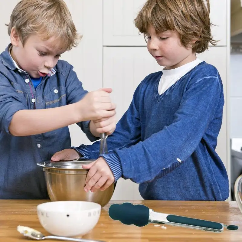 Кухонные щипцы из нержавеющей стали с зажимом для приготовления салата