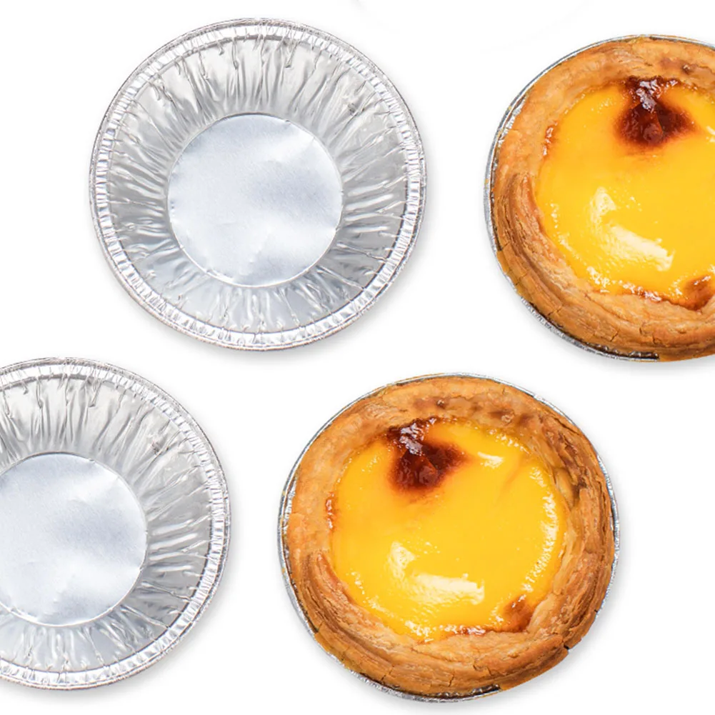 300 шт. алюминиевая фольга форма для яиц сковорода мини горшок пирог блюдо