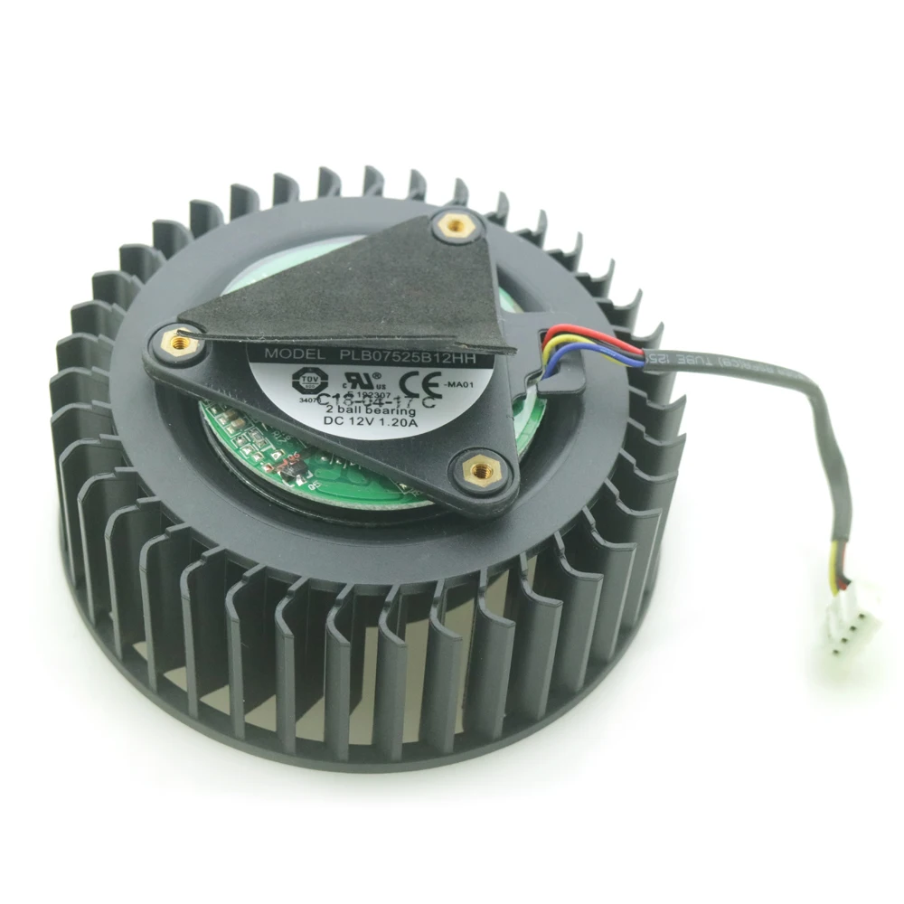 Бесплатная доставка PLB07525B12HH DC12V 1.20A 75 мм для MSI RX VEGA 56 64 AIR BOOST 8G OC видеокарта