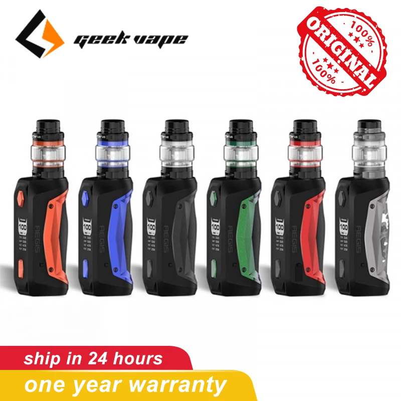 Geekvape Aegis Solo TC вейп pod Комплект 100 Вт водонепроницаемый 5 мл емкость Cerberus танк
