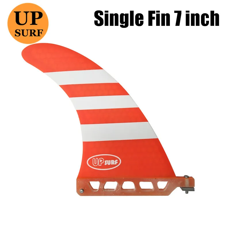 Доска для серфинга центральный плавник 7 дюймов с логотипом UPSURF | Спорт и