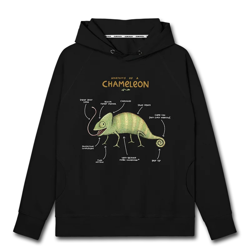 

Lizard Chameleon Analysis Chart Fun Cartoon Pattern mens hoodies crewneck sweatshirt sweatshirt Sportswear men autumn clothes
