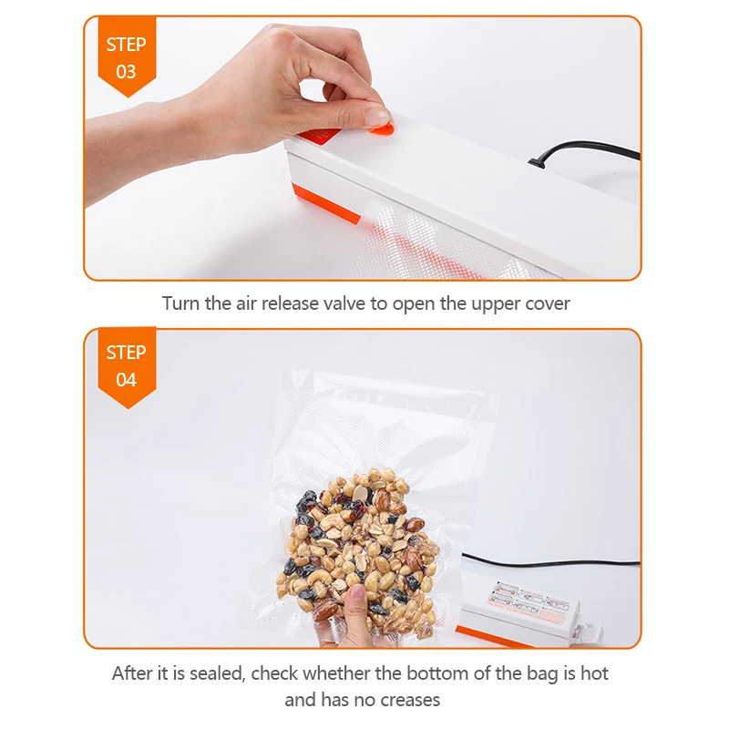 

Vacuum Food Packaging Machine Household Vacuum Sealing Machine Small Plastic Sealing Machine Commercial Fuel Saver