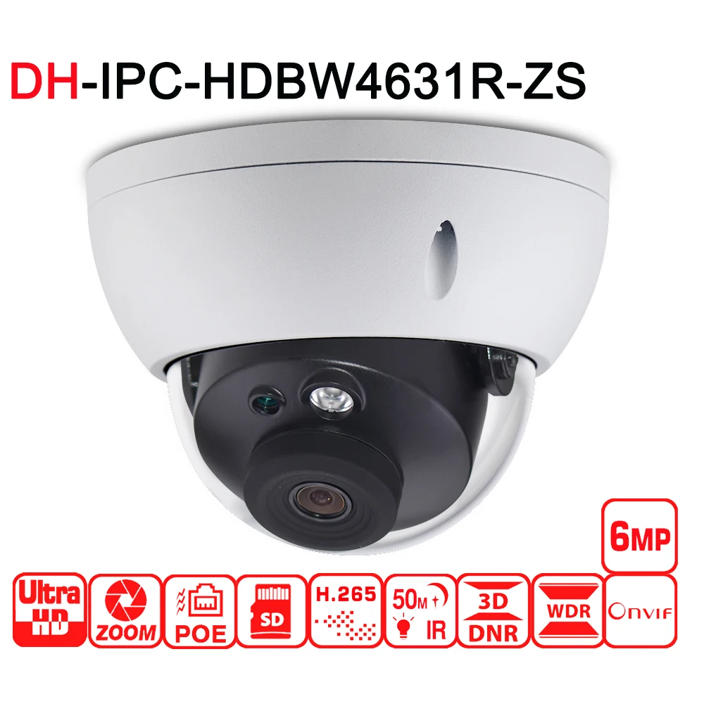 IPC-HDBW4631R-ZS с логотипом DH POE 2 7-13 5 мм VF объектив ip-камера IP67 IK10 H.265 IR50m разъемом для