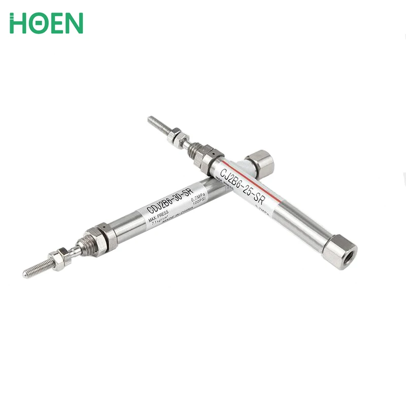 SMC type mini Air Cylinder CDJ2B6 double action Singe Acting Axial Pneumatic Bore 6 mm Stroke 5mm CDJ2B6-5R CDJ2B6-10SR CDJ2B |