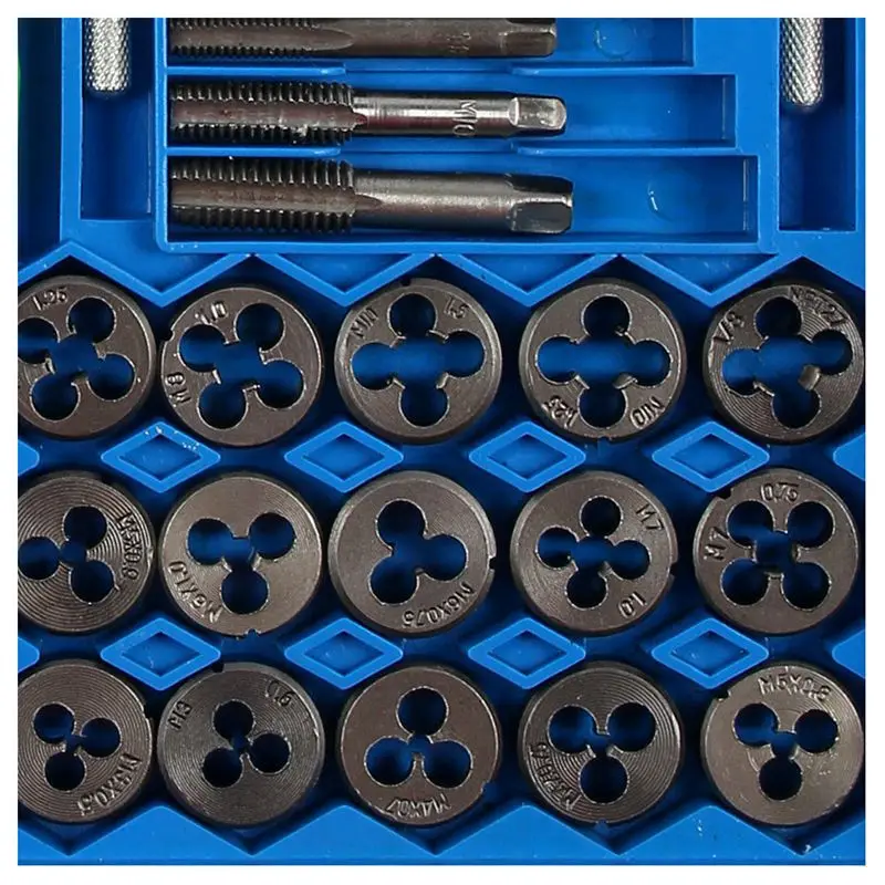 20/40 шт./компл. метрический метчик набор метчиков и матриц M3-M12 винтовая резьба