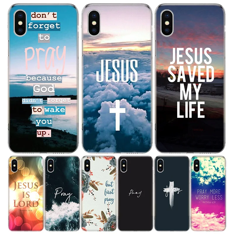 Бог Иисус молимся футляр из высокотемпературного ПУ чехол для телефона iPhone 11 12 Ipad