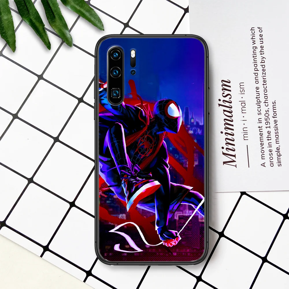 

Super Hero Spiders Man Phone Case For Huawei P Mate Smart 10 20 30 40 Lite Z 2019 Pro black Funda Pretty Cell Tpu Waterproof
