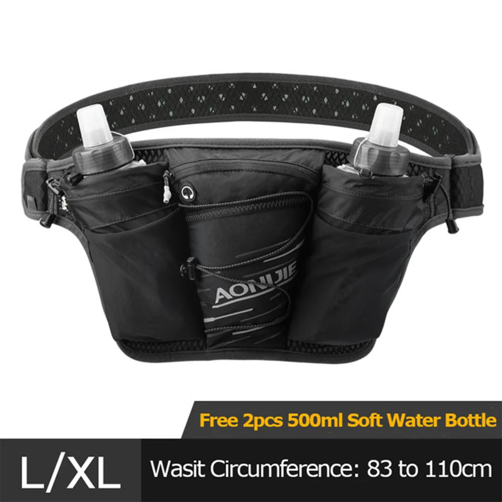 Men And Women Double Kettle Sports Pockets Soft And Comfortable Lightweight Breathable Running Waist Bag спортивная сумка мужчин