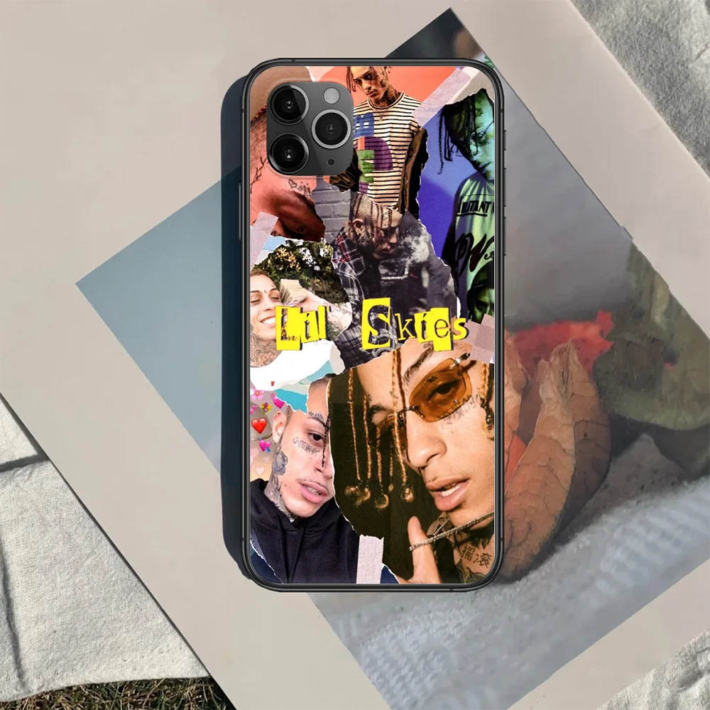 

lil skies Phone Case Cover Hull For iphone 5 5s se 2020 6 6s 7 8 12 mini plus X XS XR 11 PRO MAX black Hoesjes Soft Cell Pretty