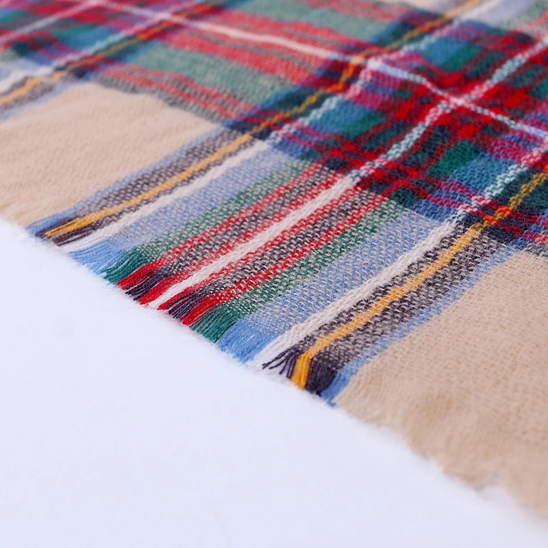 LA 2019 вязаный весенний зимний женский и мужской шарф клетчатые теплые шарфы шали