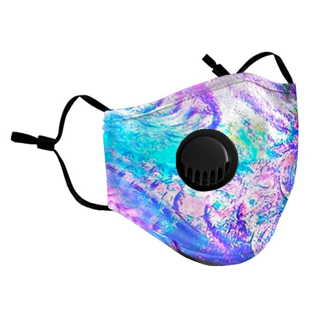 

12pc Adult Face Masks Fashion Tie-dye Mondmasker Reusable Masque Washable Mondkapjes Wasbaar Mascarillas Halloween Cosplay