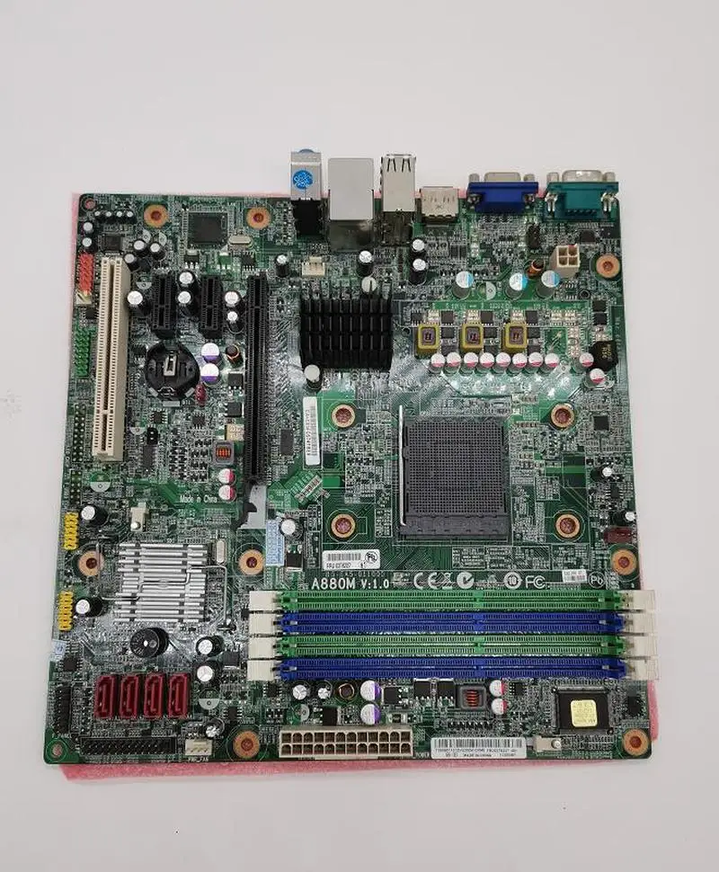 03T6227 A880M V: 1 0 RS880PM-LM материнская плата Отремонтированная для A63 M77 хорошо