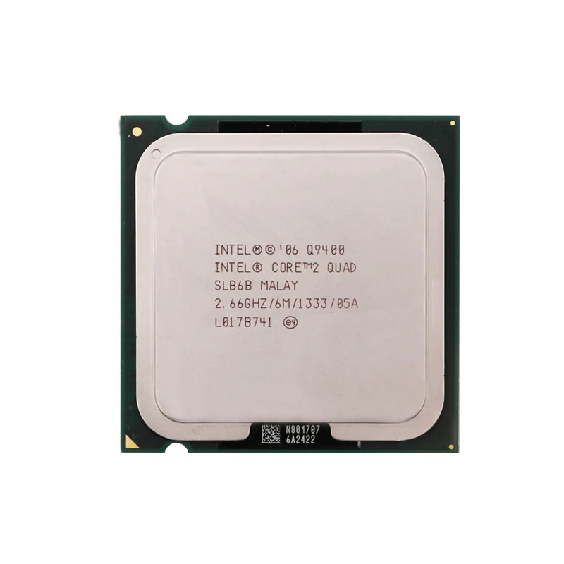 INTEL CORE 2 четырехъядерный Q9400 процессор 2,66 ГГц 6 Мб Кэш L2 FSB 1333 настольный компьютер 95 Вт LGA 775 cpu протестированный рабочий