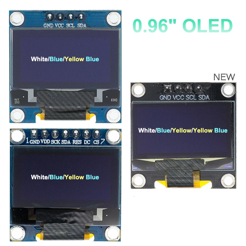 Последовательный белый OLED дисплей IIC 0 96 дюйма 128X64 I2C SSD1306 12864 плата с ЖК экраном GND