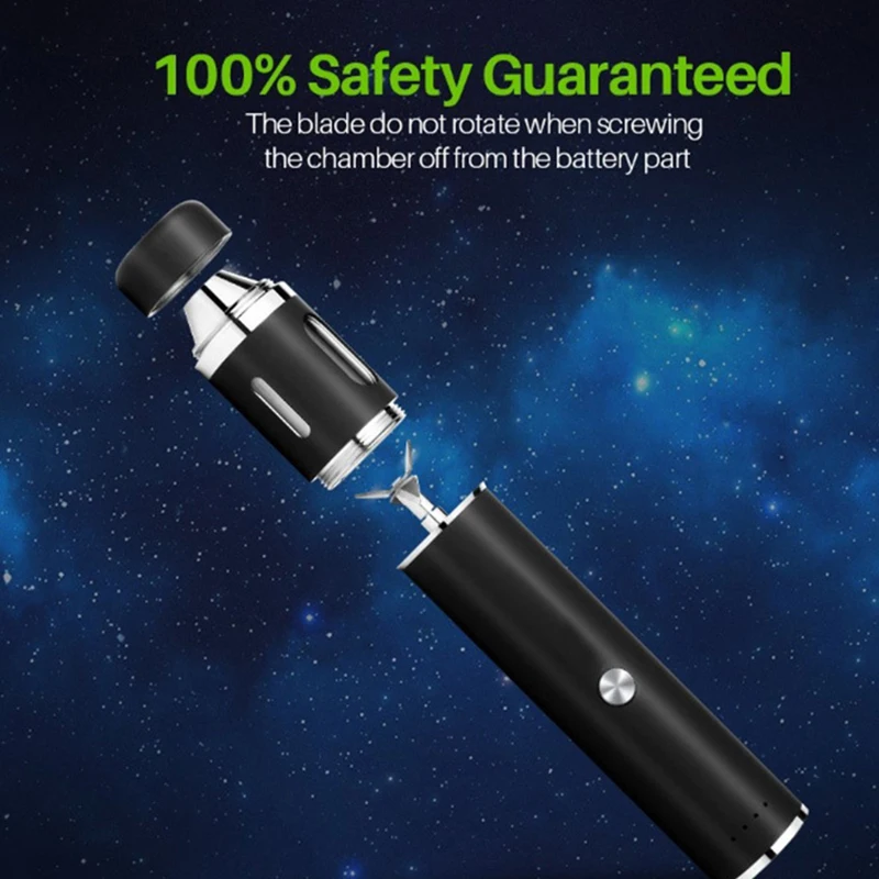 구매 휴대용 펜 전기 그라인더 USB 충전식 내장 금속 블레이드 허브 담배 교반기 연 삭 잡 초 액세서리
